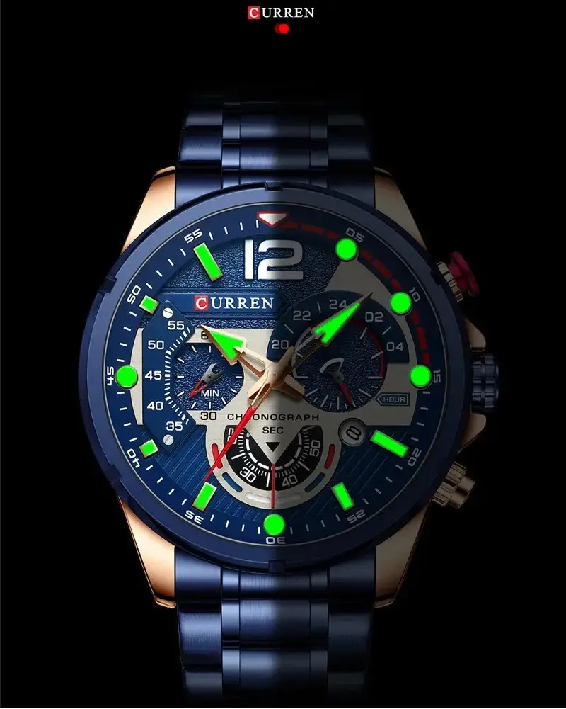 ⁦ساعة Curren 8395 للرجال مقاومة للماء فاخرة⁩ - الصورة ⁦5⁩