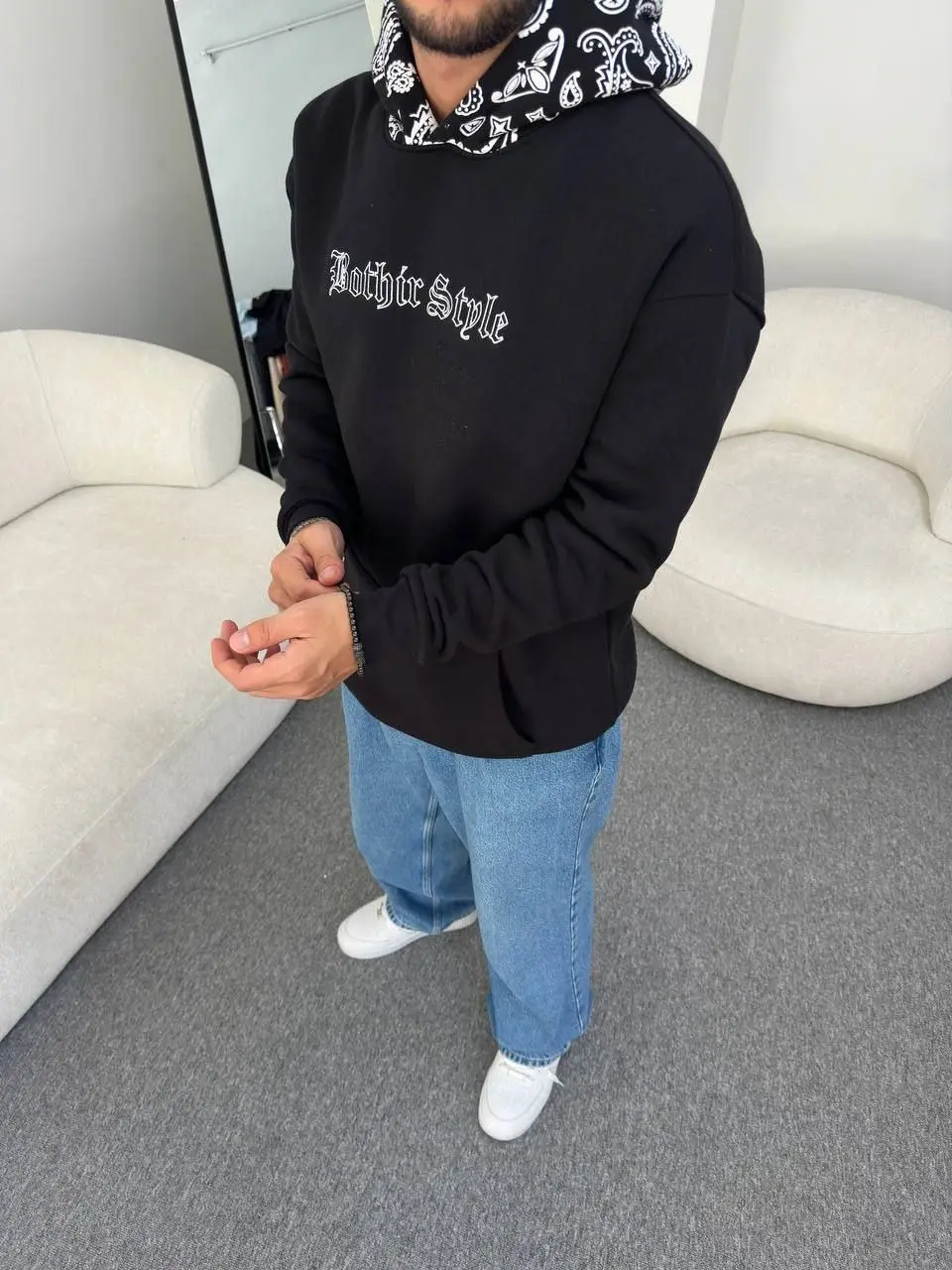 سويت شيرت بغطاء للرأس - الصورة 7