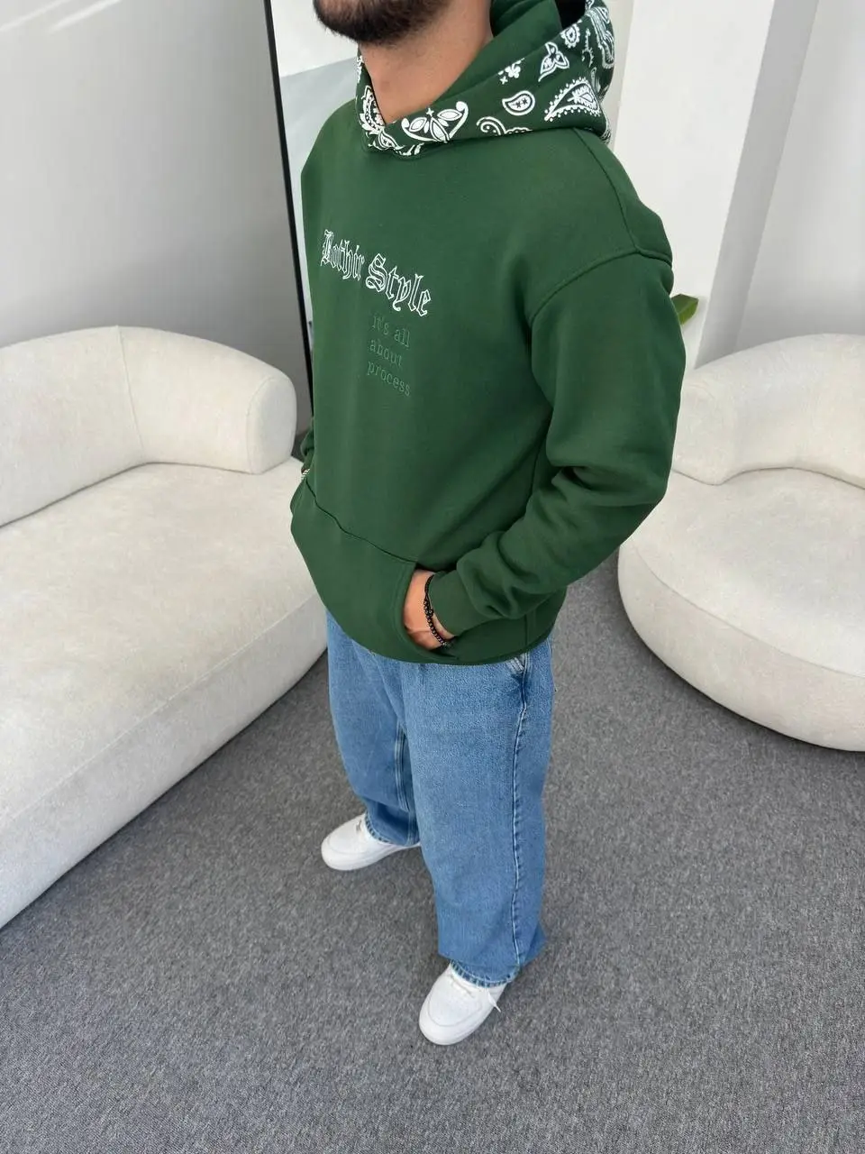 سويت شيرت بغطاء للرأس - الصورة 13