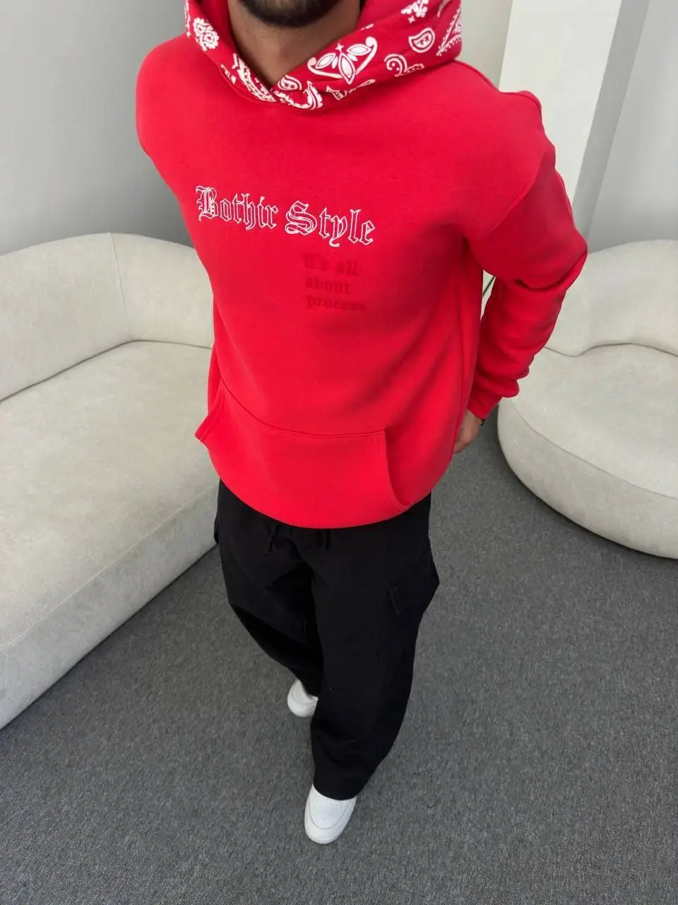 سويت شيرت بغطاء للرأس - الصورة 8